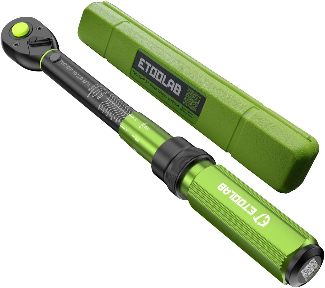 1/4-Inch Drive Click Torque Wrench 10-230 In.Lb/1-26 Nm, Dual-Direction Adjustab