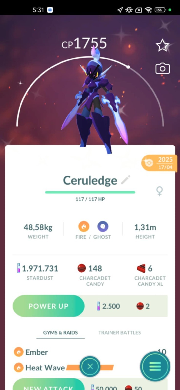 Shiny Ceruledge - 1mill Star.d