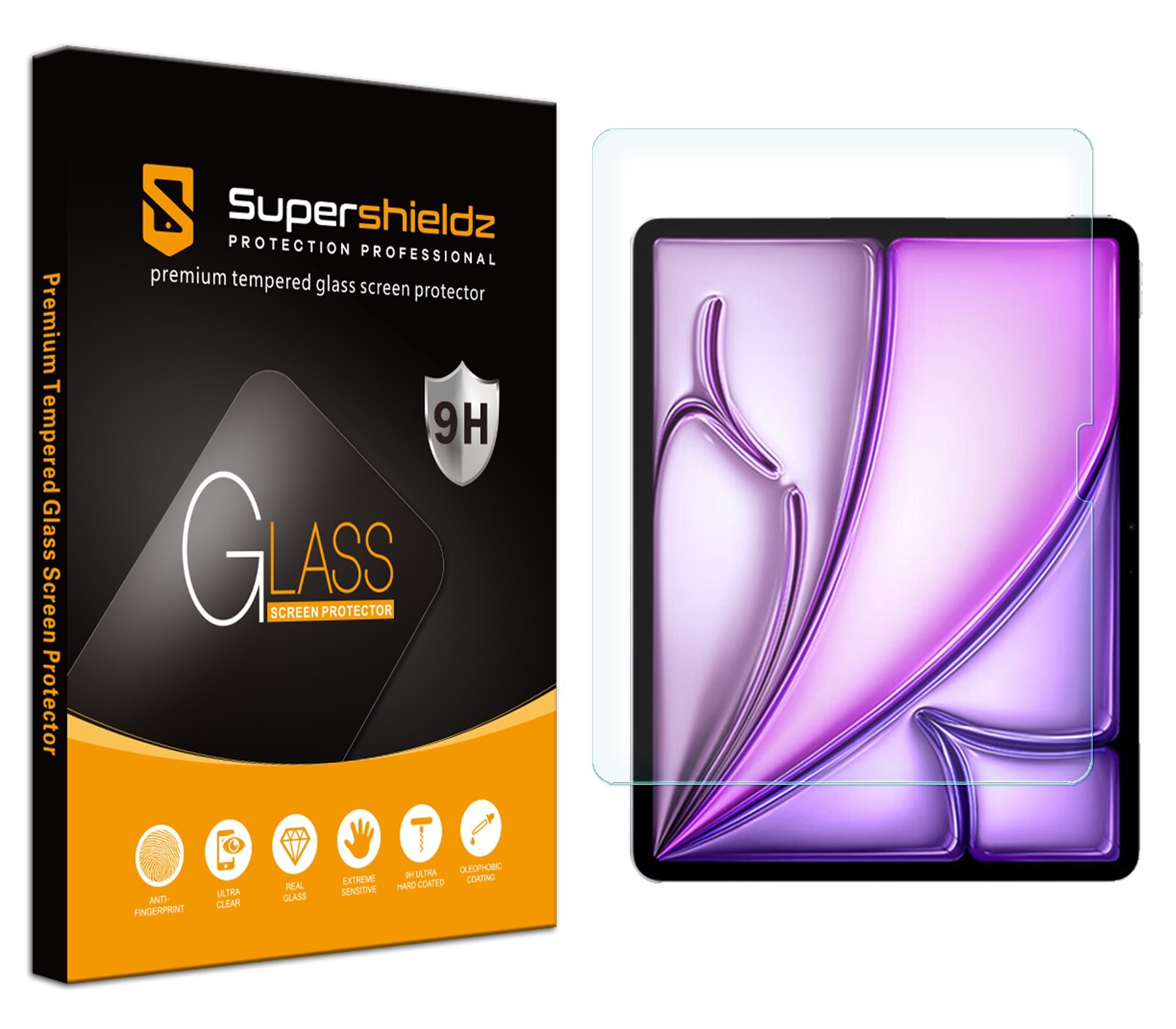 Supershieldz Tempered Glass Screen Protector for iPad Air 13 inch (2024-2026)