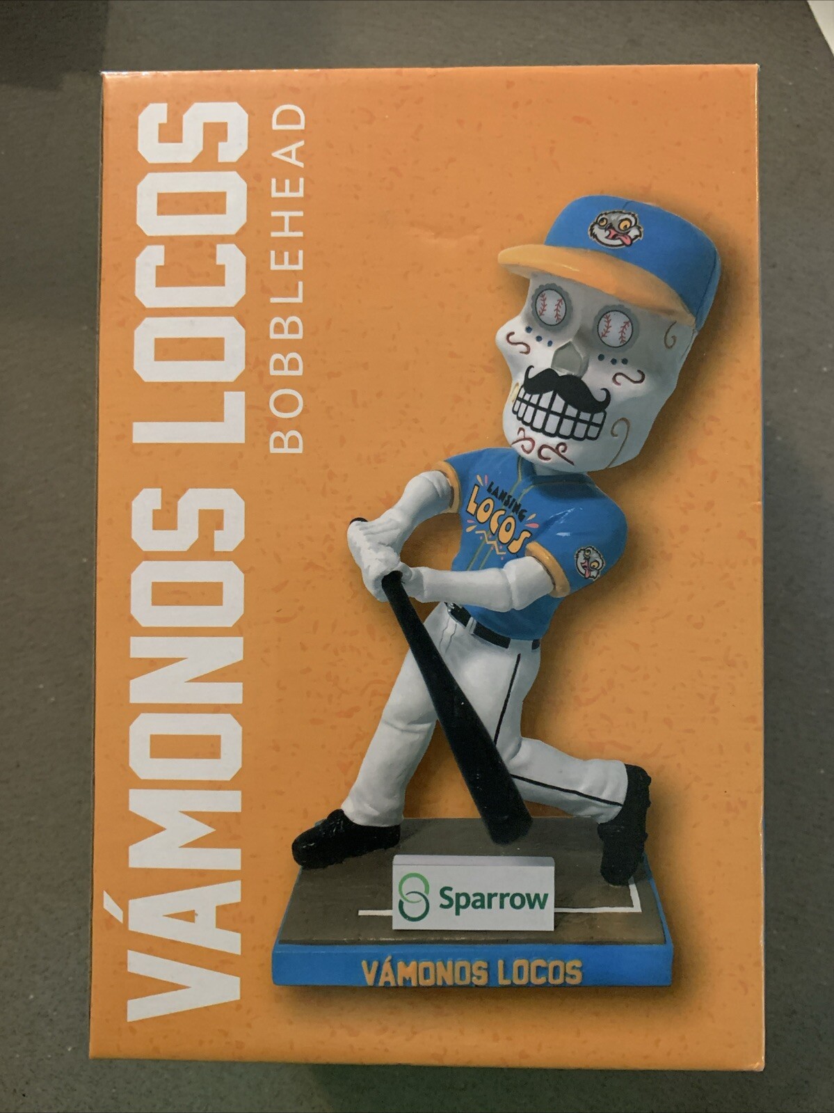 ⚾️ LANSING LUGNUTS SUGAR SKULL VAMONOS LOCOS BOBBLEHEAD OAKLAND A’S