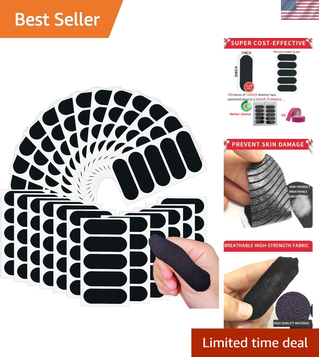 120PCS Bowling Thumb Tape Bowling Finger Tape Bowling Tape Thumb for Bowlers,...