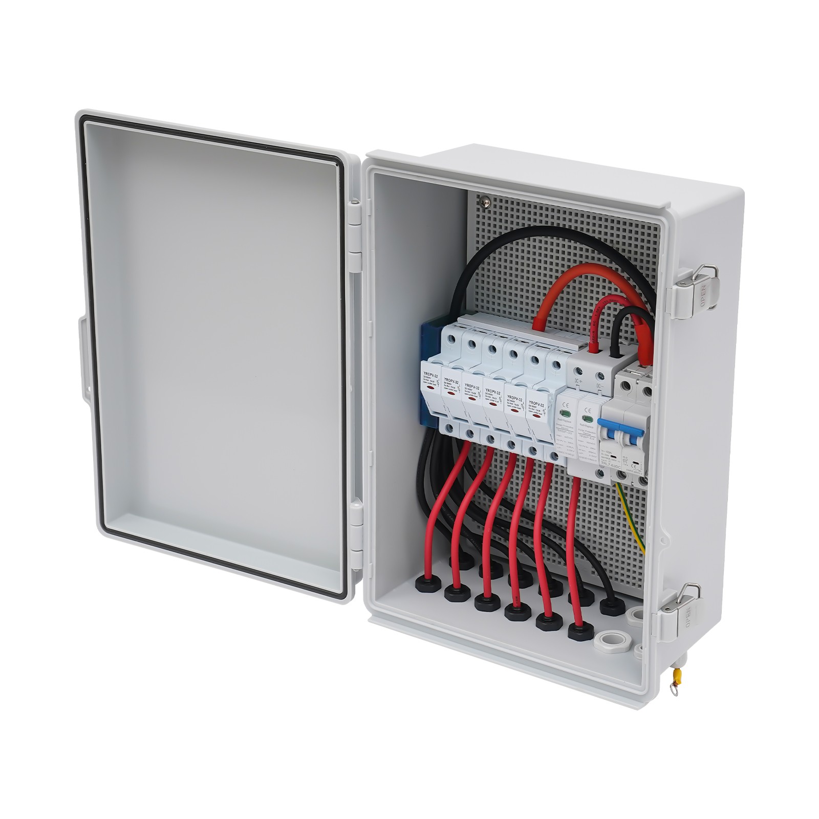 6 String PV Circuit Breaker Junction Box Solar Combiner Box For Solar System