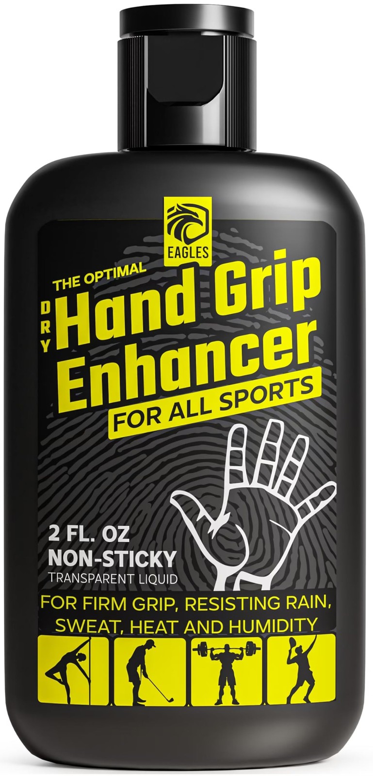 EAGLES Dry Hand Grip Enhancer, 1, 2 or 3 Pack Non-Sticky 1 Pack, Transparent