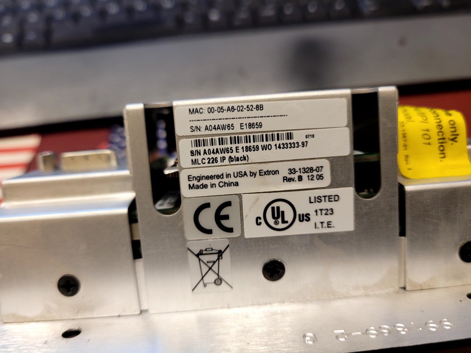 USED WORKING Extron MLC 226 IP MediaLink Controller (C1-4B)