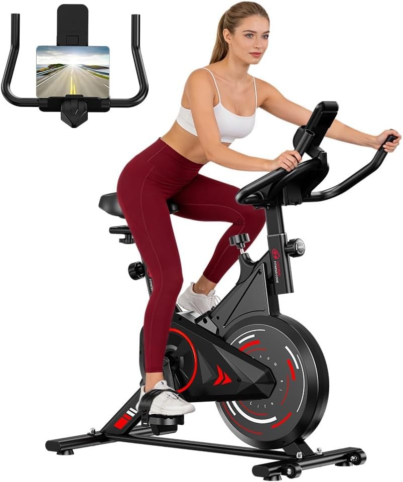 Exercise Bike Stationary Bike Indoor Cycling Spin Bike W/ Digital Monitor Quiet