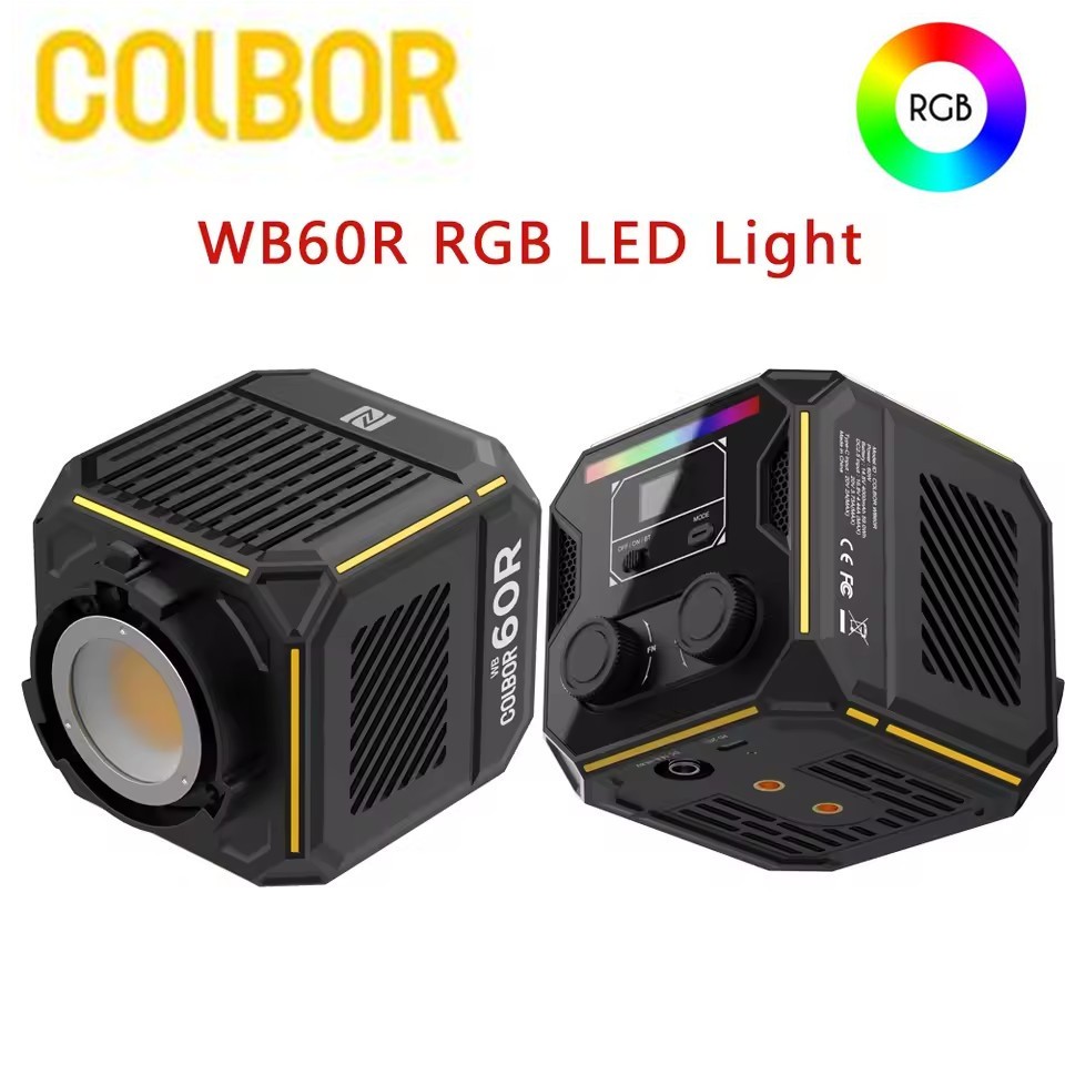 COLBOR WB60R 60W RGB Full Color Led Video COB Light Pocket Fill Light 2700-6500K