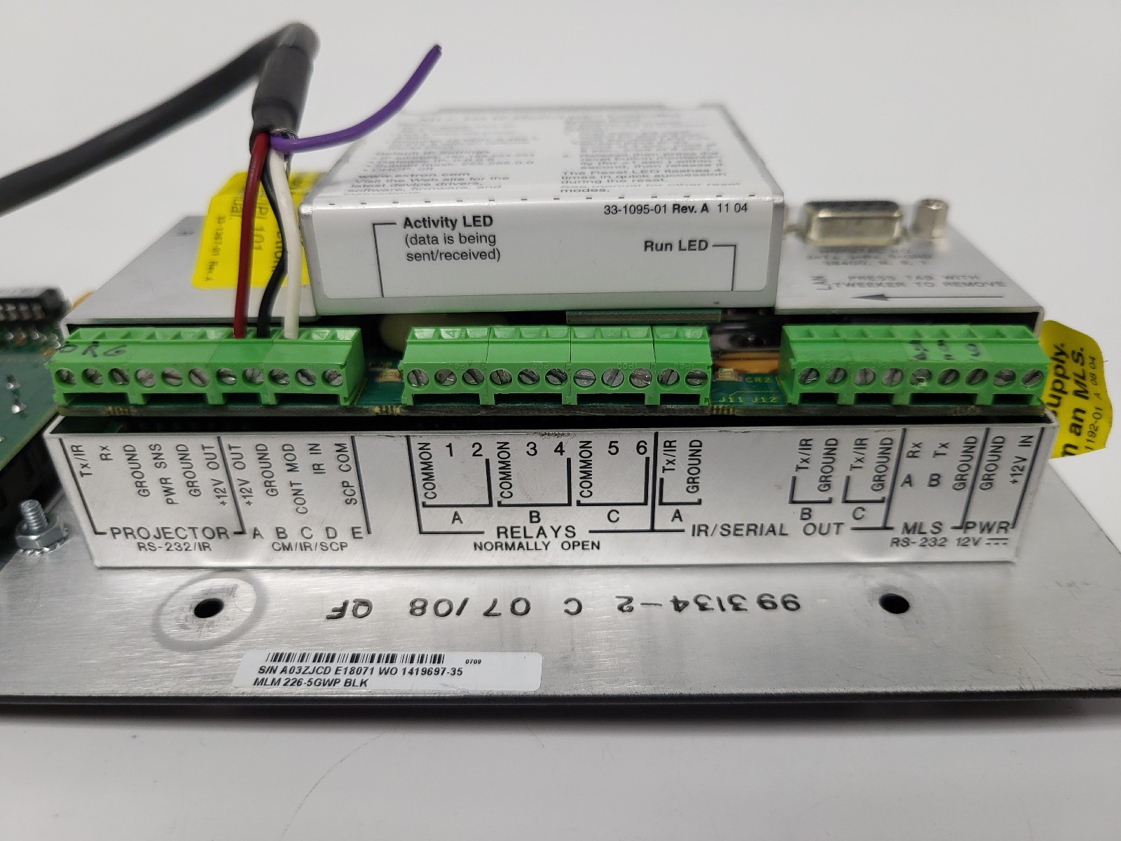 Extron MLC 226 IP MediaLink Controller Panel with DVD & VCR Controls