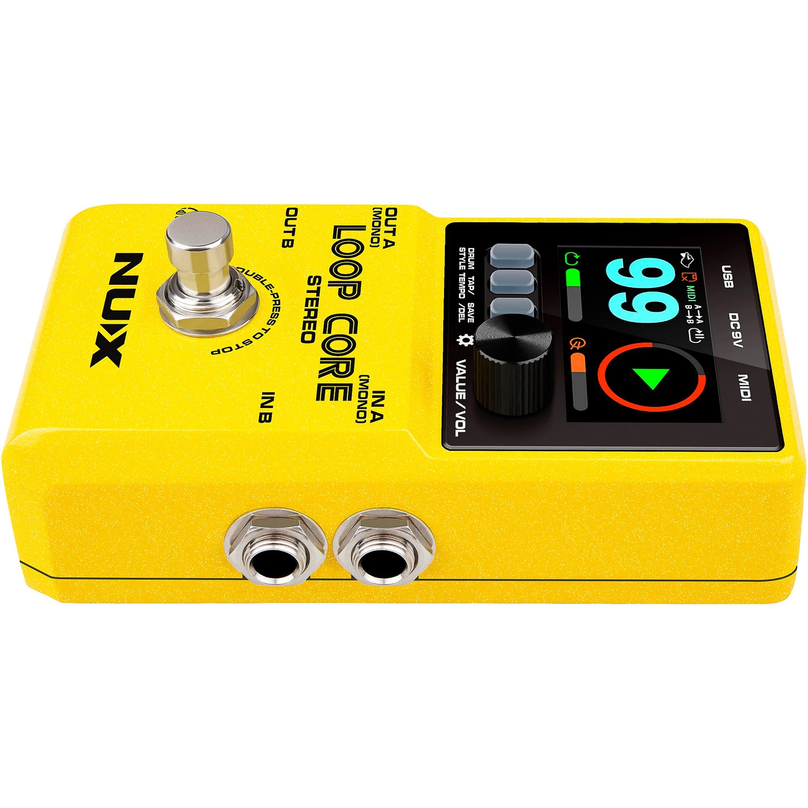 NUX Loop Core Stereo Looper Effects Pedal