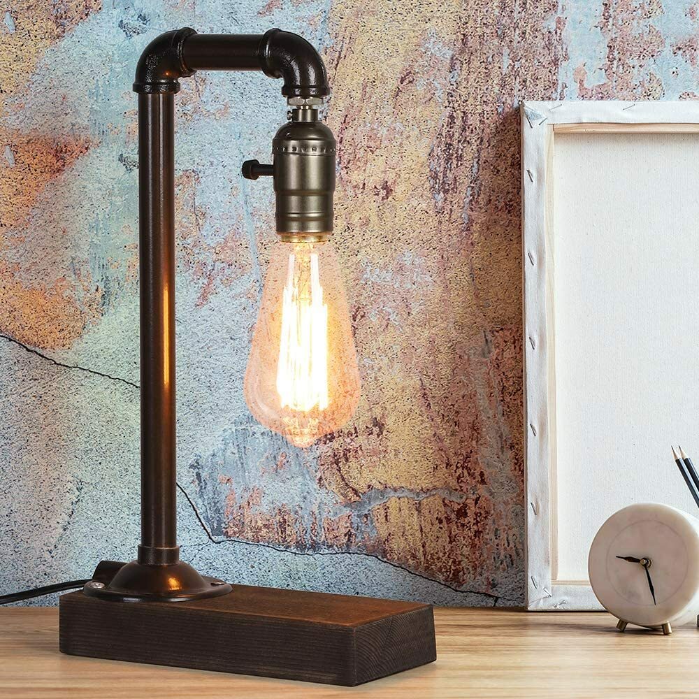 Vintage Table Lamp Beside Desk Lamp Nightstand Lamp Steam Punk Lamp Bedroom Dorm