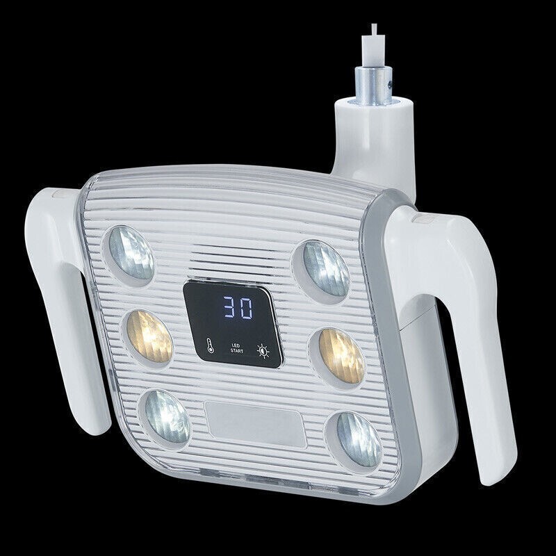6 LEDs 10W Dental Shadowless Operating Induction Lamp with LCD Display 22mm