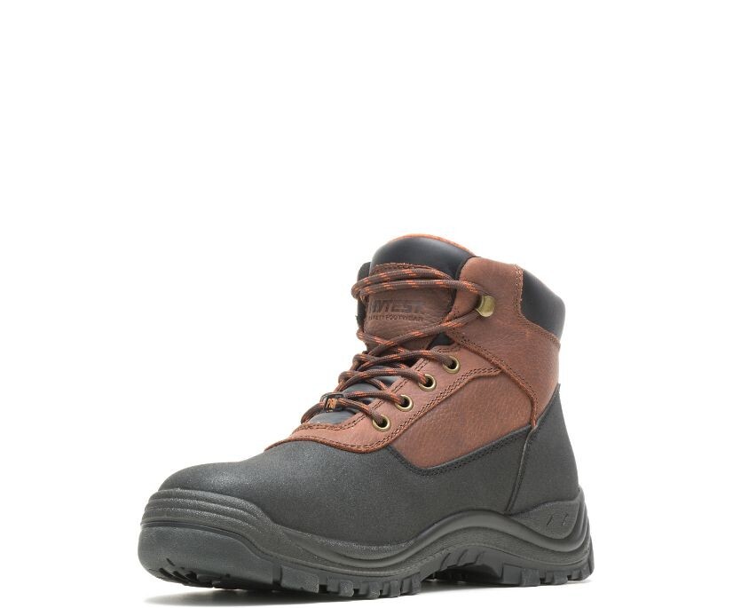 Hytest- Knox Direct Attach Steel Toe 6" Puncture Resistant Work Boot,Brown, 11.5