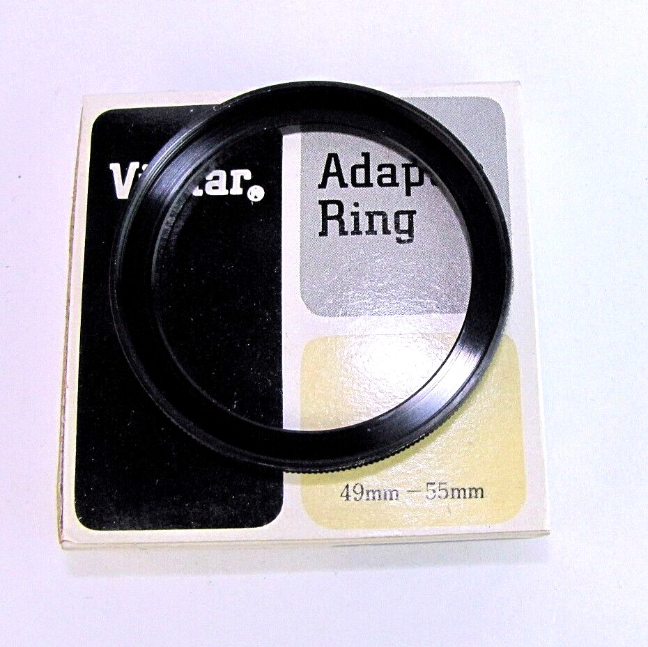 Vivitar Step Ring Adapter 49mm to 55mm NEW