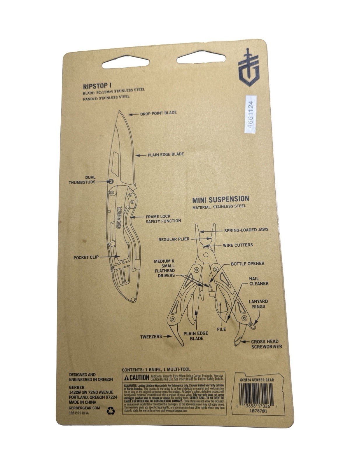 Folding knife and multipurpose clamps | Gerber Ripstop