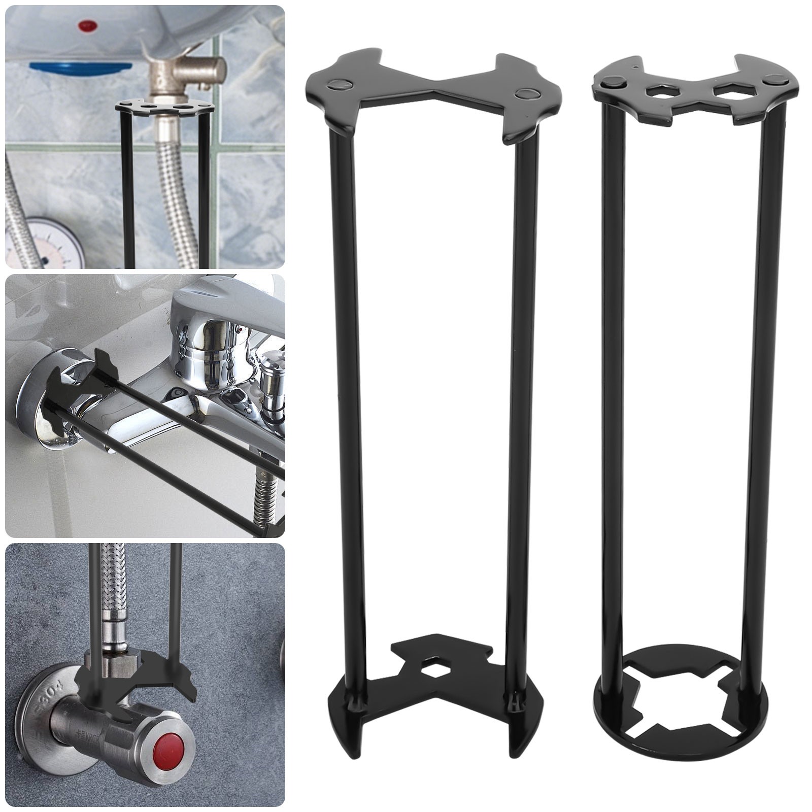 2x Sink Faucet Wrench Set Multifunctional Plumbing Tool Under Sink Basin Wrench
