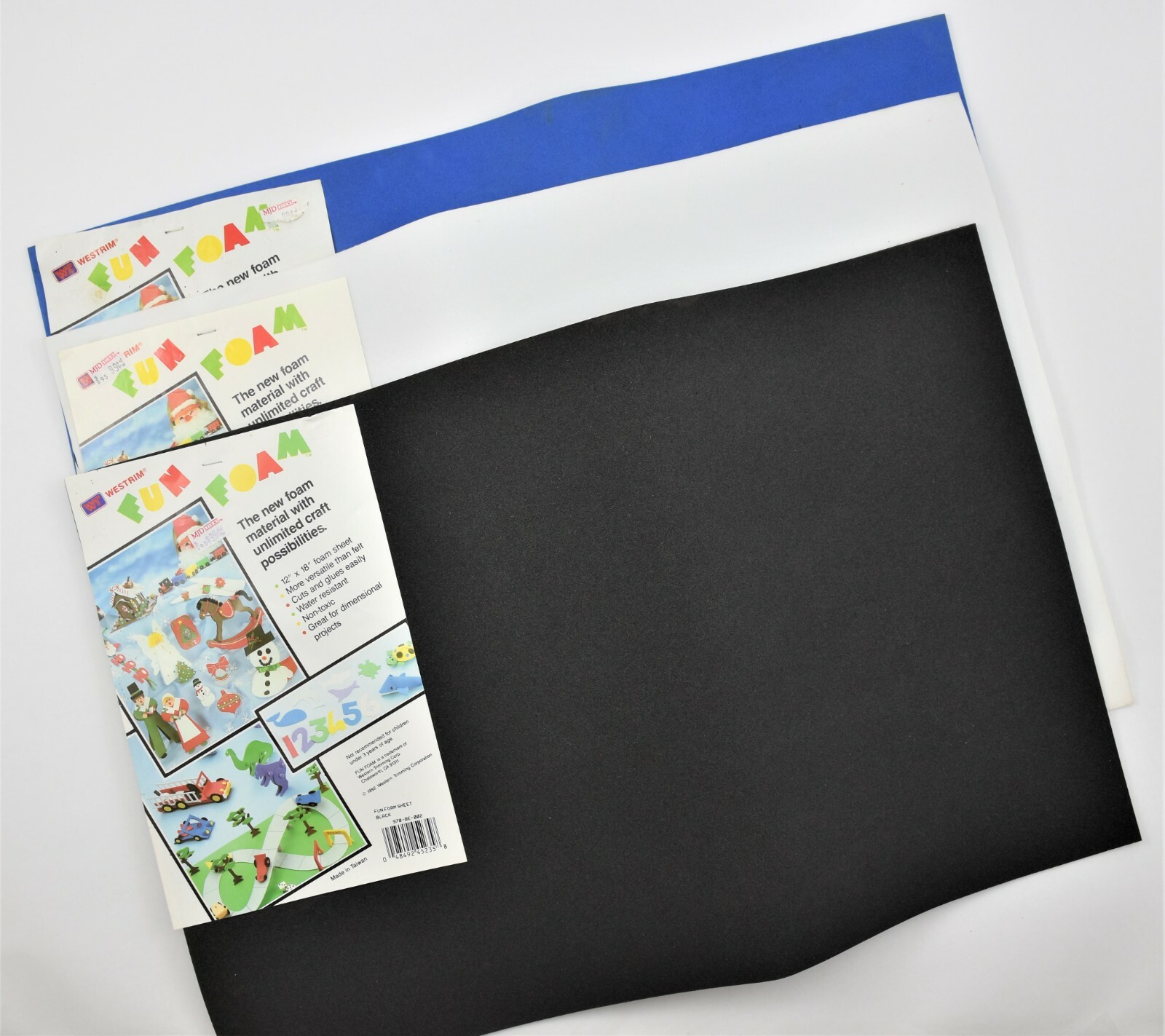 LOT OF 3 ~ Westrim FUN FOAM ~ Fun Foam Sheets. 11.5" x 17.5" x 1/16 Inch Thick