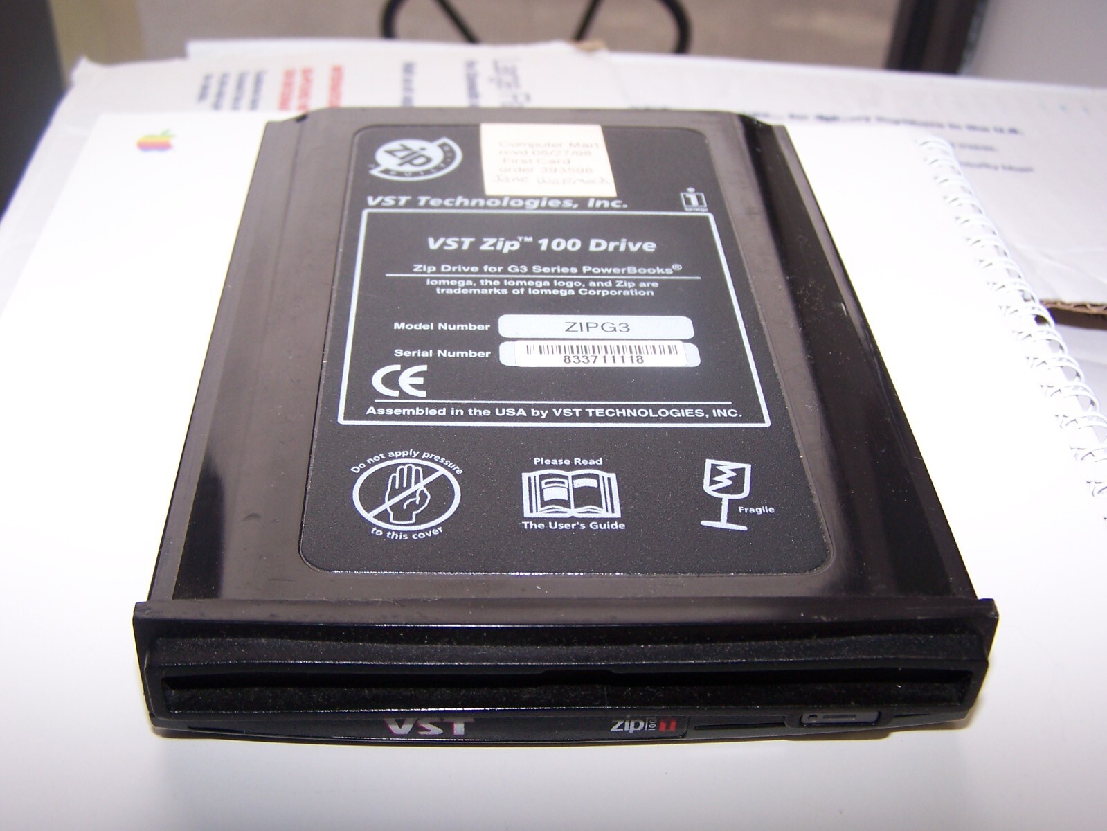 VST Zip 100 Drive Model ZipG3 for PowerBook G3 Series