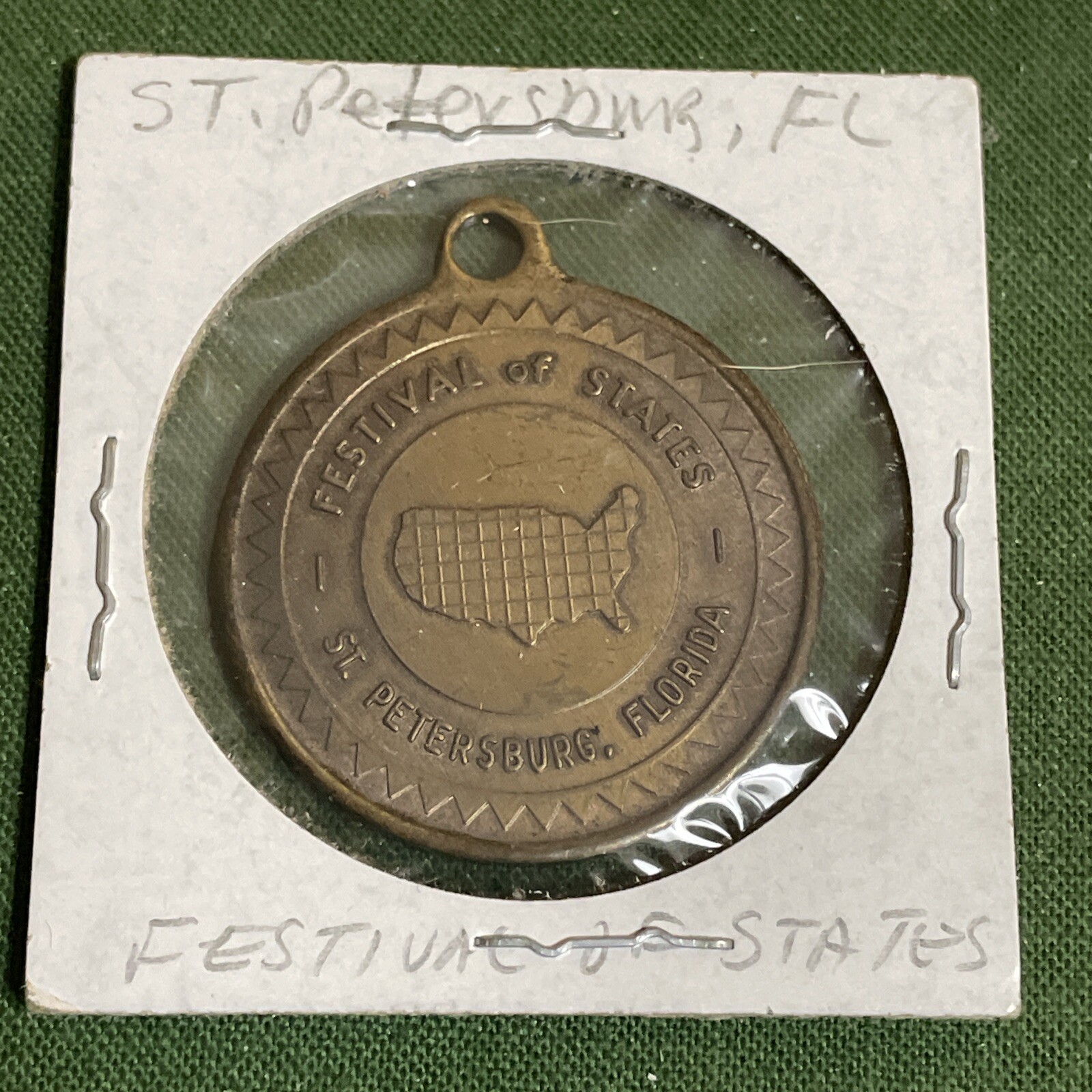 Rare Festival Of States Key Tag St. Petersburg Florida