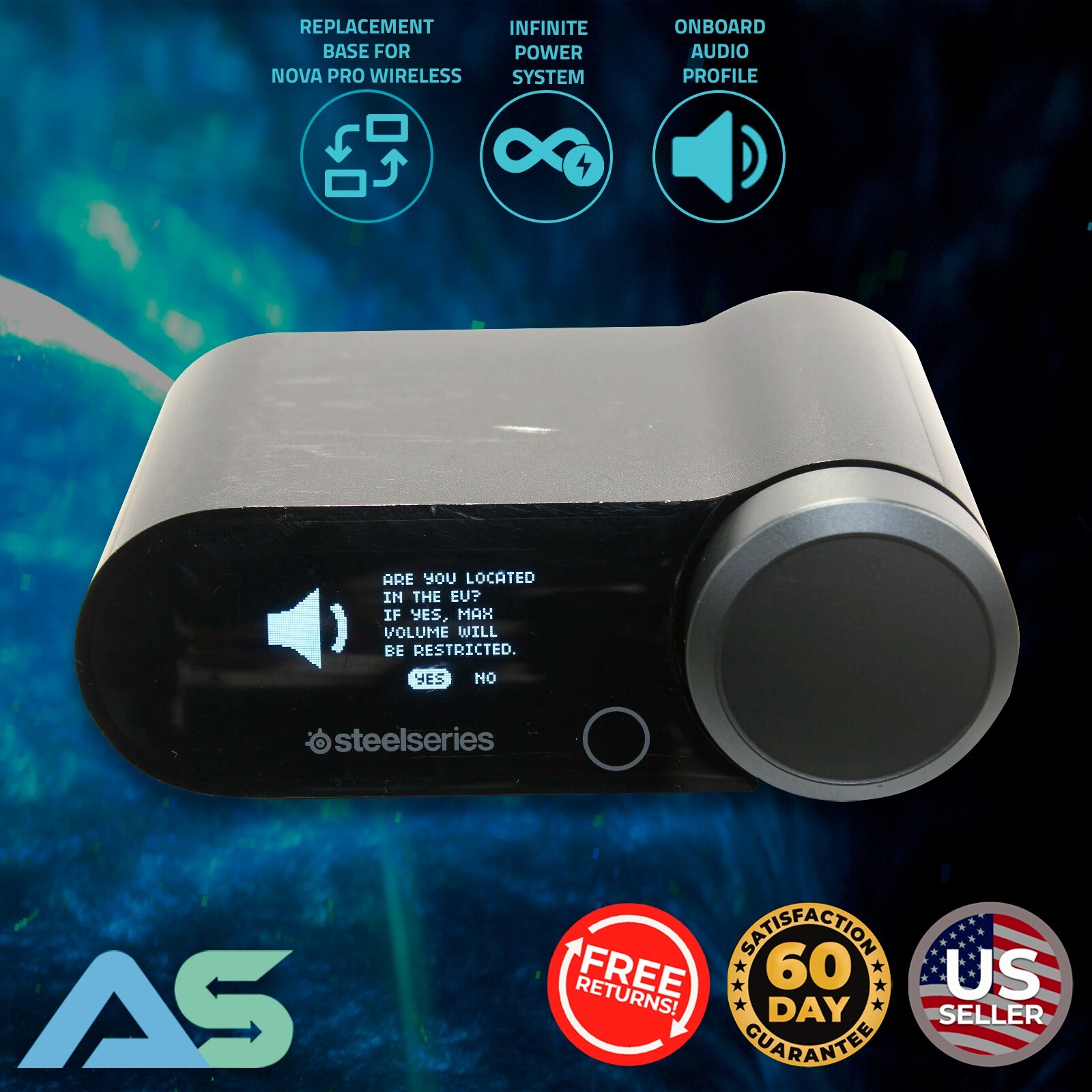 SteelSeries HS25TX Base Station Transceiver Only for Arctis Nova Pro Headset