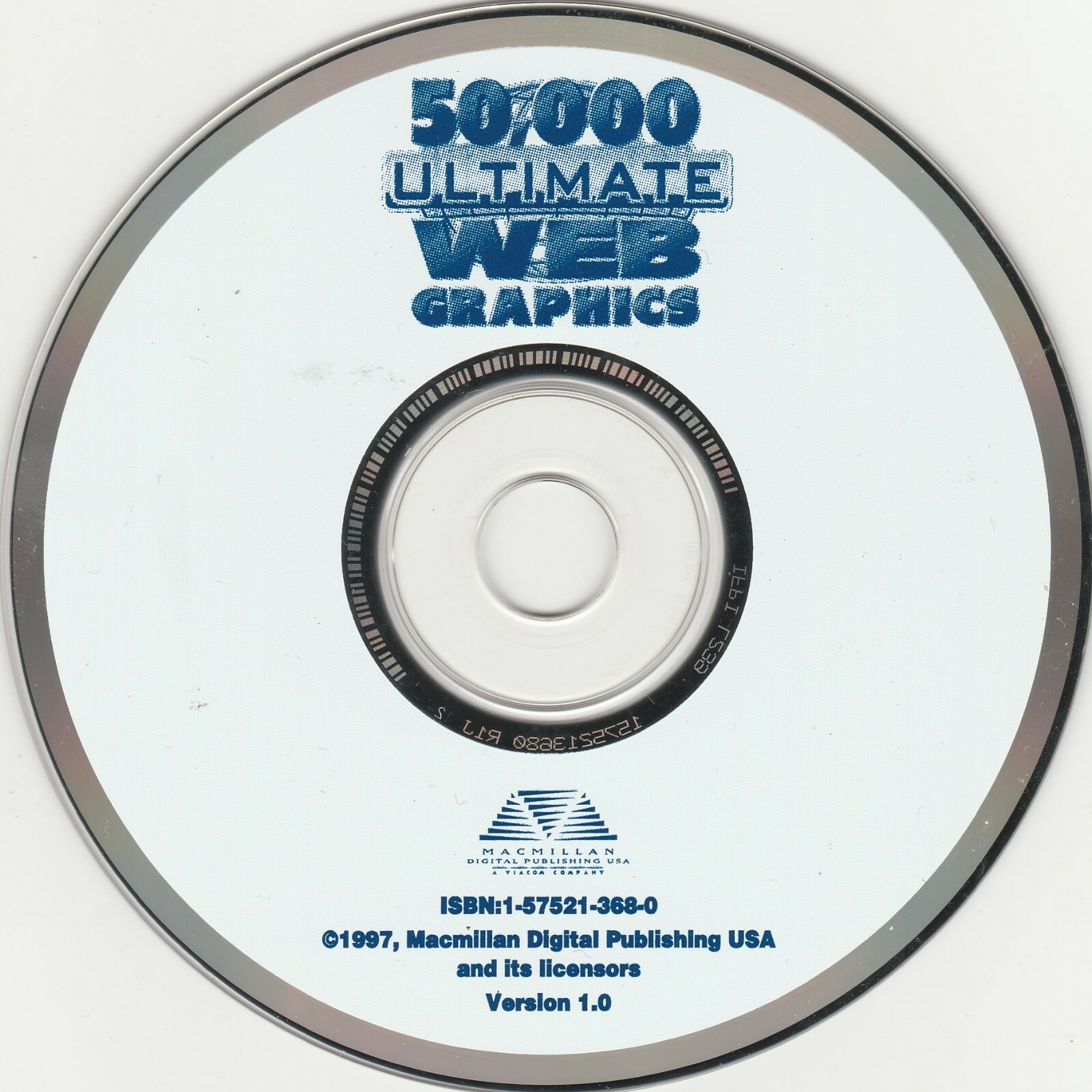 50000 Ultimate Web Graphics by MacMillan Digital Publishing ~ 1997 ~ CD-ROM