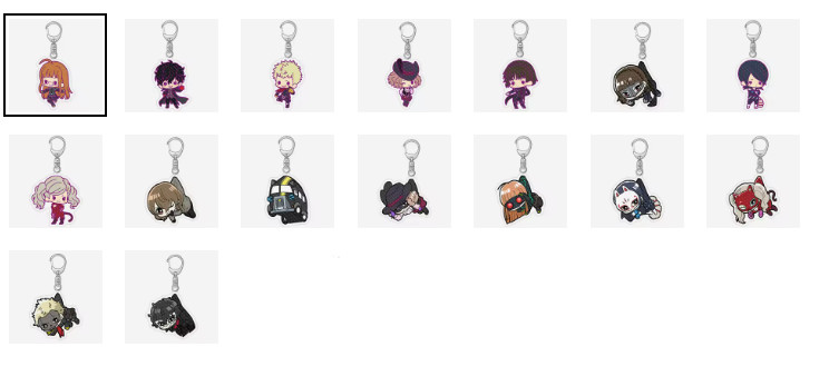 lot 20pcs Japanese anime mix Acrylic Keychain Key Chain Girls boy Keyring gifts