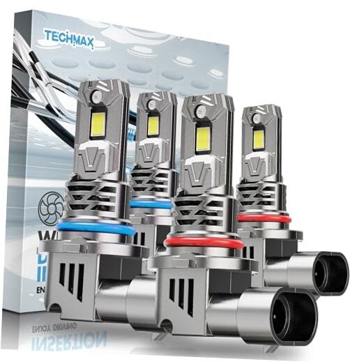 Bulb, HB3+HB4 Fog Bulbs - 6500K White with Cooling Fan Plug-N-Play, 9005+9006