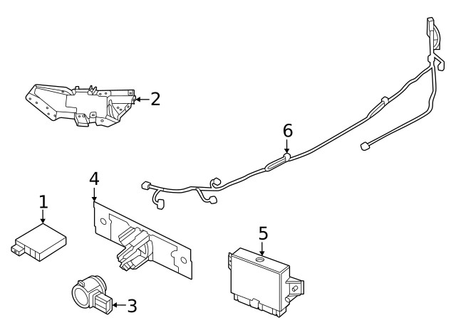 Genuine Nissan Blind Spot Detection System Warning Sensor Bracket 284H7-6RZ0B