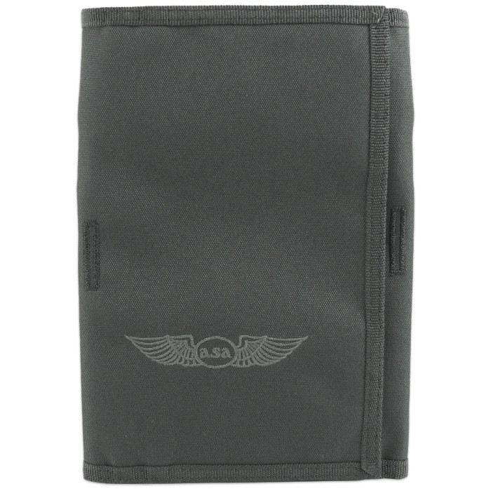 NEW ASA Tri-Fold VFR Kneeboard with Clipboard and Map Pocket
