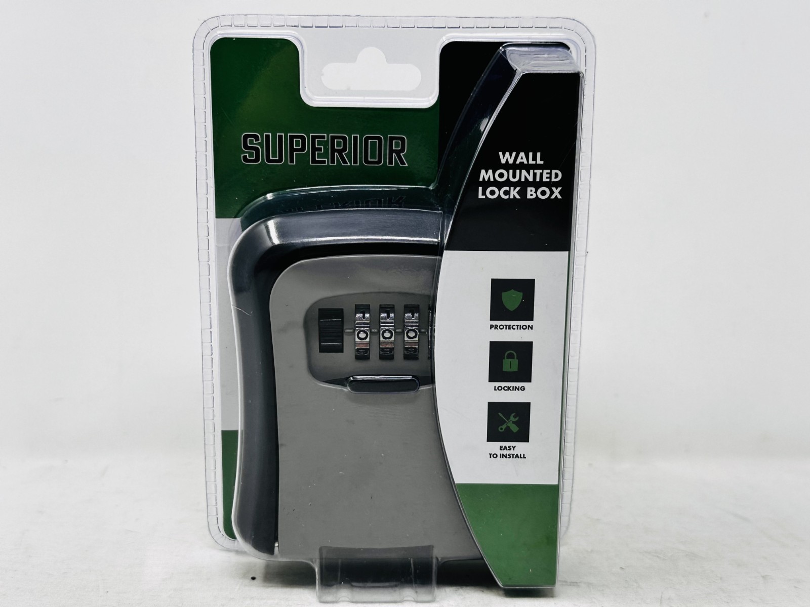 Combination Wall Mounted Lock Box Resettable Combination for Spare Keys