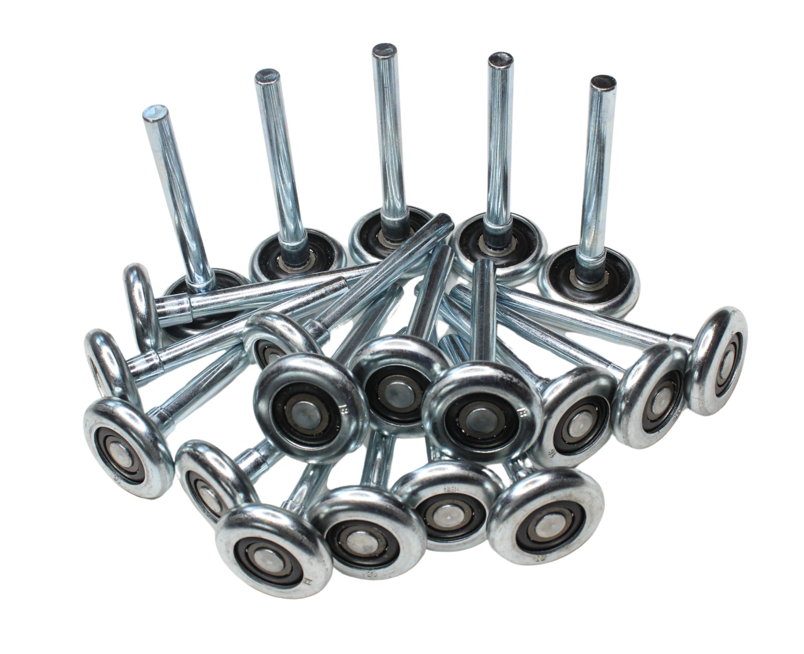 20 PACK 2" Steel Commercial Grade Garage Door Rollers w/ 4" Stem 10 Ball Bearing