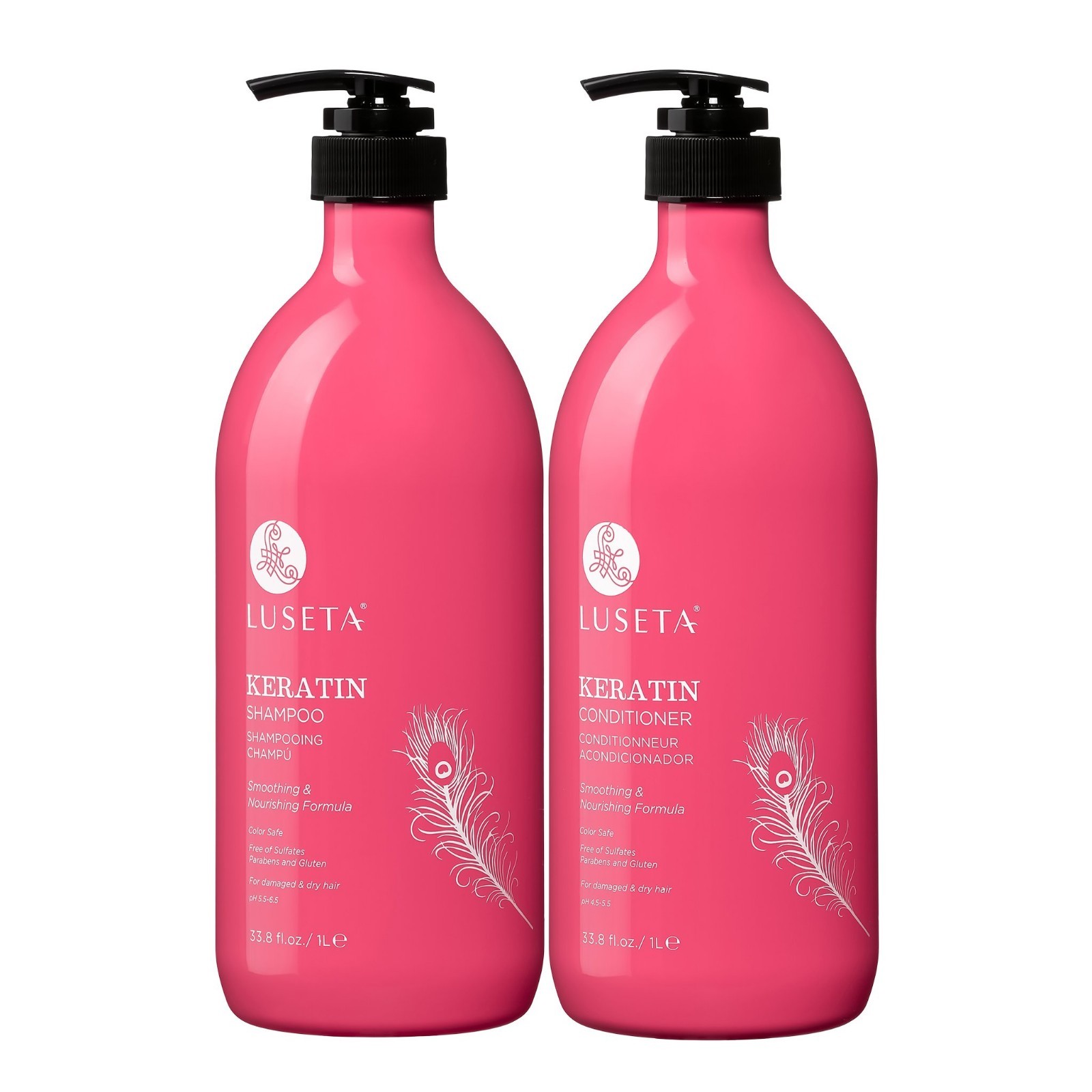 Luseta Keratin Smooth Shampoo and Conditioner Set (2 x 33.8 oz.) FREE SHIPPING