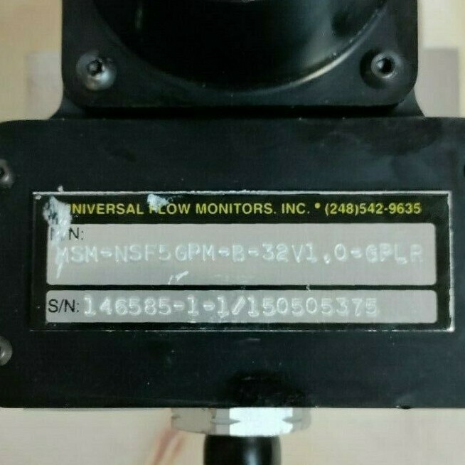 UNIVERSAL FLOW MONITORS MSM-NSF5GPM-B-32V1.0-GPLR