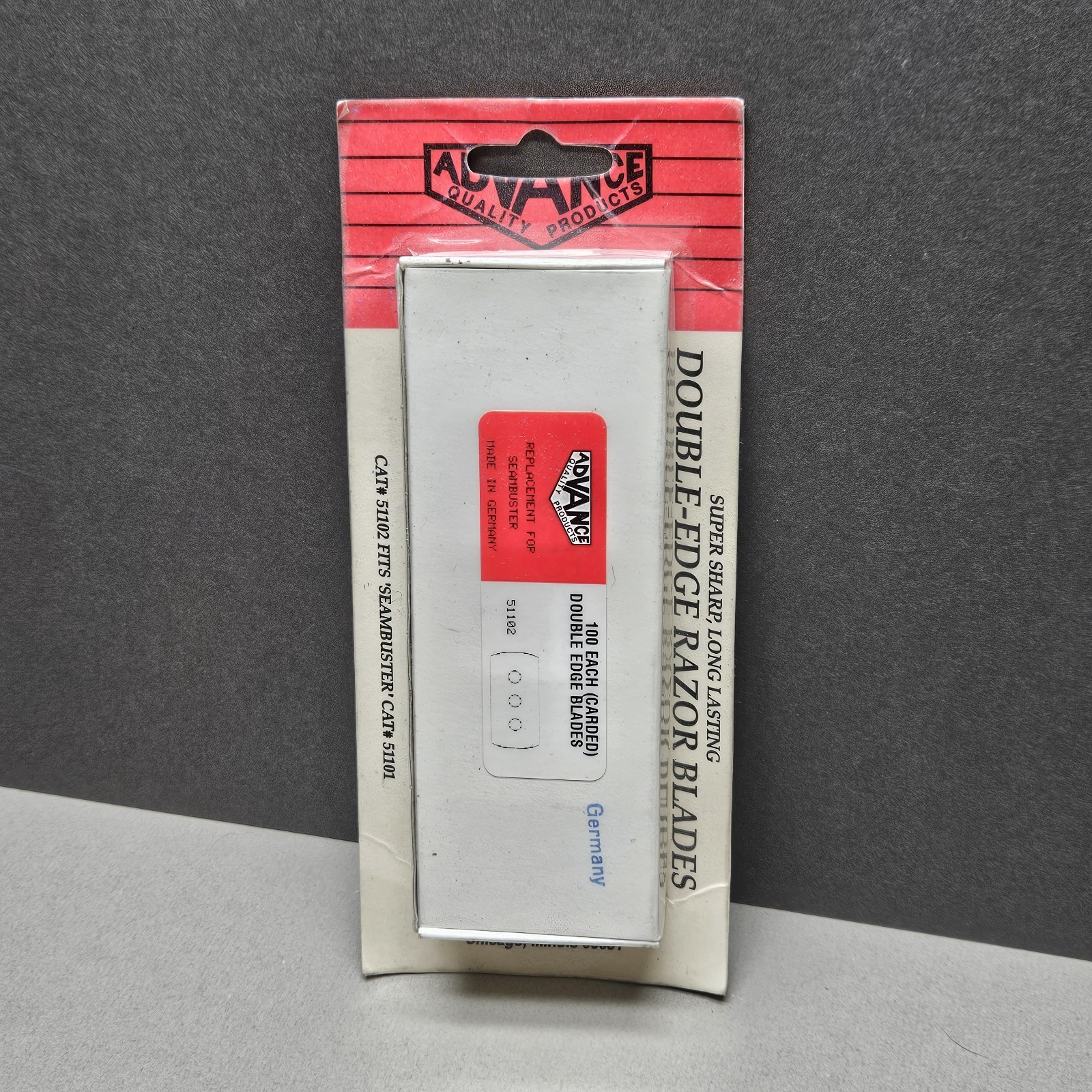 Advance Double Edge Razor Blades 51102 Super Sharp Long Lasting Germany 100 Each