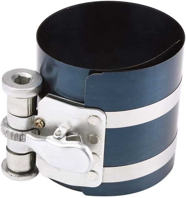 3 inch Piston Ring Compressor Tool, Adjustable Ratchet Piston Installation Tool