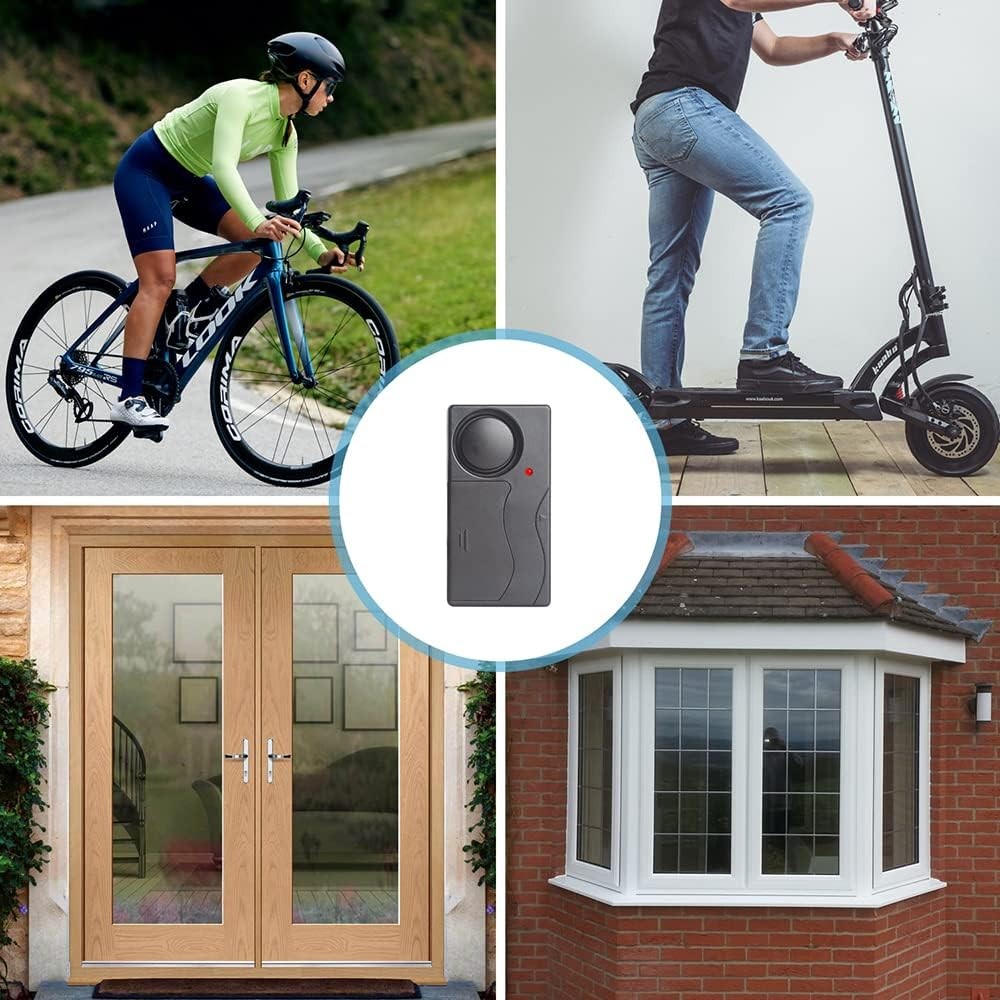 2x Wireless Anti-Theft Vibration Motorcycle Bike Alarm Remote Waterproof Bicycle
