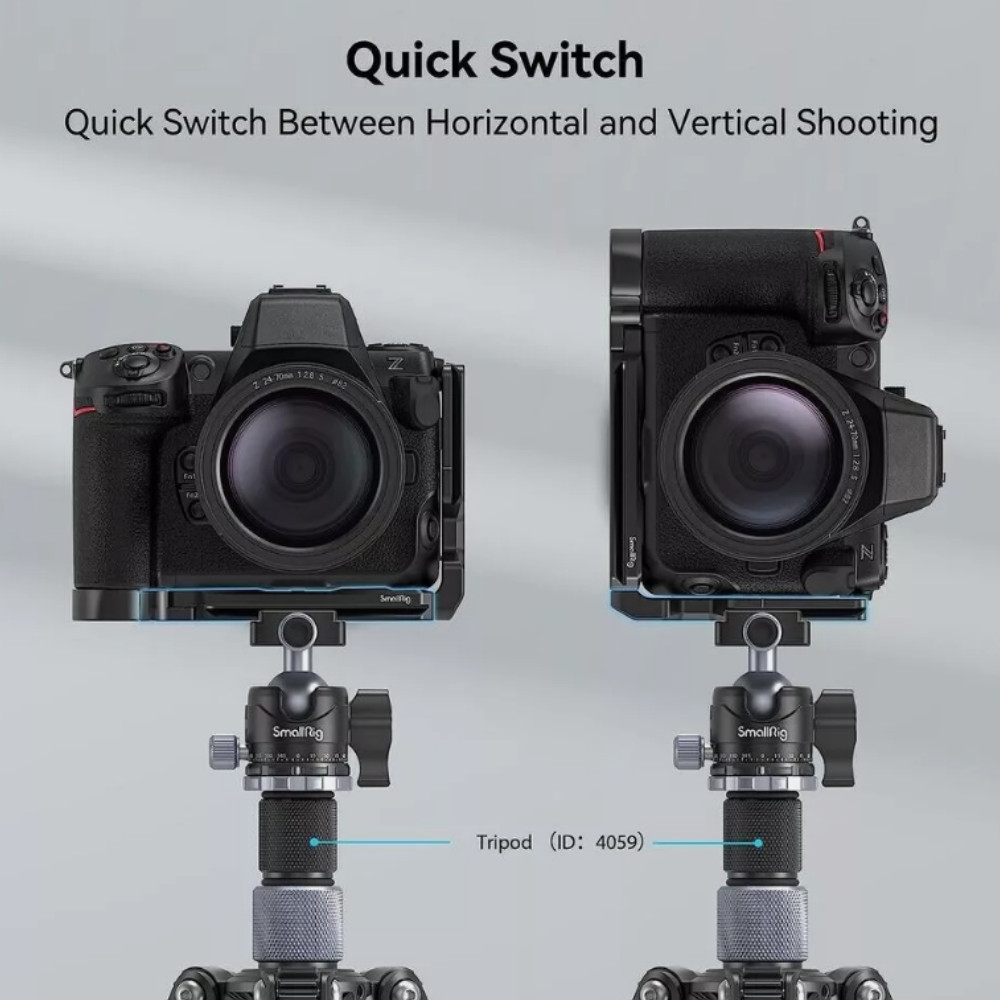 SmallRig Z 8 L-Bracket for Nikon Camera Quick Release L-Shape Mount Plate -3942