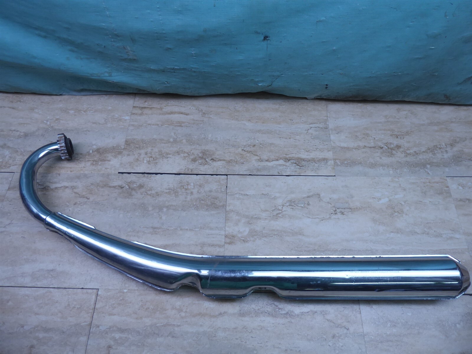 1972-77 Suzuki GT380 Triple Left OEM Exhaust Pipe Header Muffler PL1115-E2+