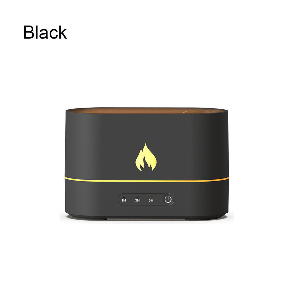 3D Flame Essential Oil Diffuser & Humidifier - Auto Shut-Off, 36dB Quiet, Night