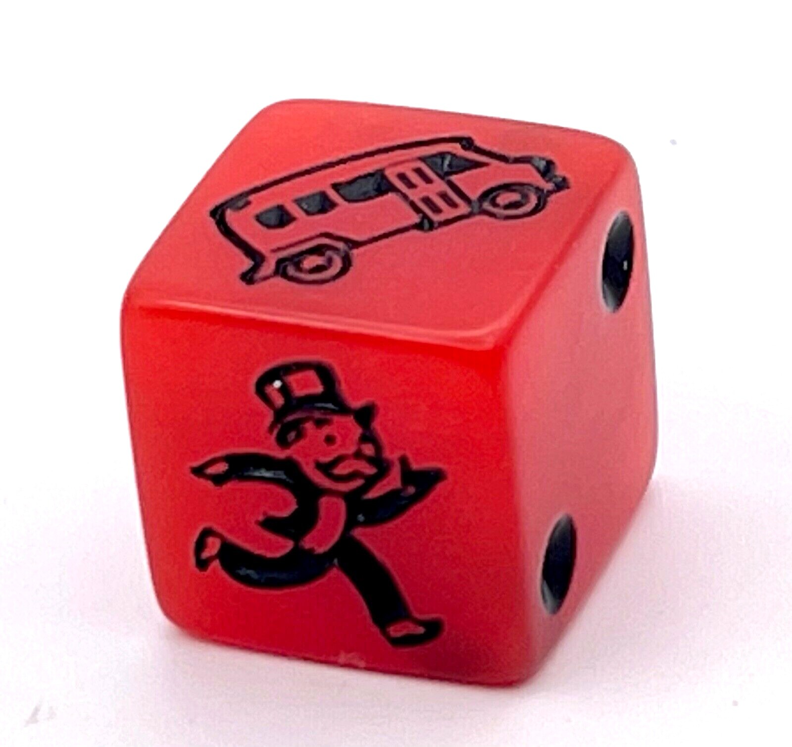 Monopoly Speed Die - Red and Black - Game Replacement Part