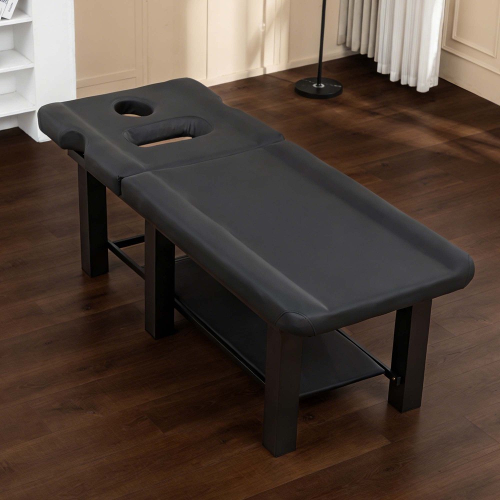 Professional Massage Table Adjustable Backrest Heavy Duty Waterproof PU Leather
