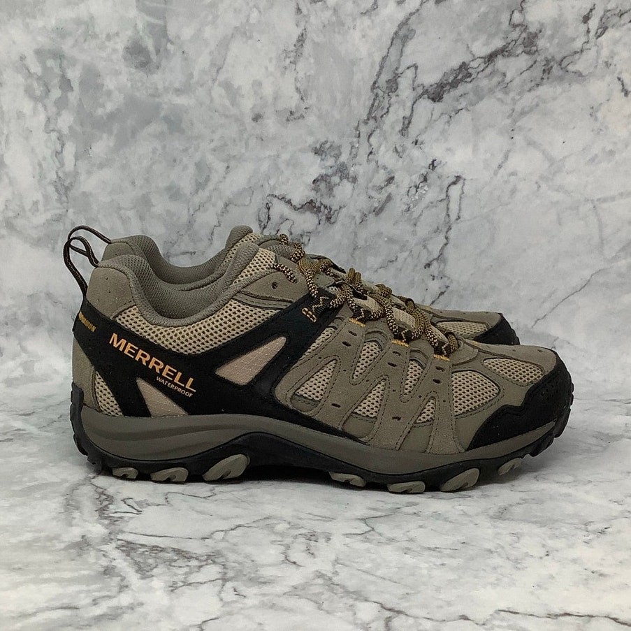 Merrell Mens 14 M Pecan Accentor 3 Waterproof Hiking Sneakers Leather P2-76