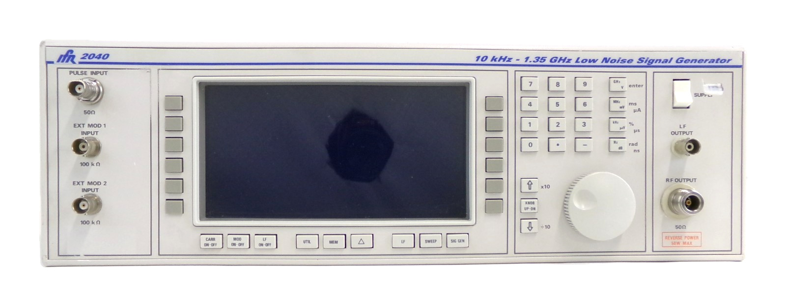 IFR 2040 10khz-1.35Ghz Low Noise Signal Generator Opt. 2 9.15 Error 27 Untested