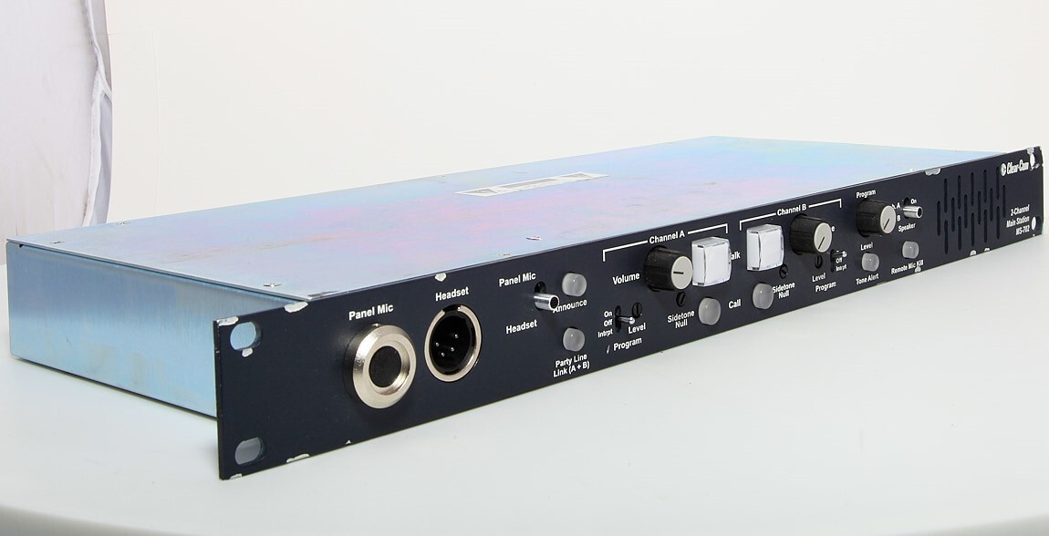 Used ClearCom Encore MS702 MS-702 Wired Intercom Rack Mount Main Base Station