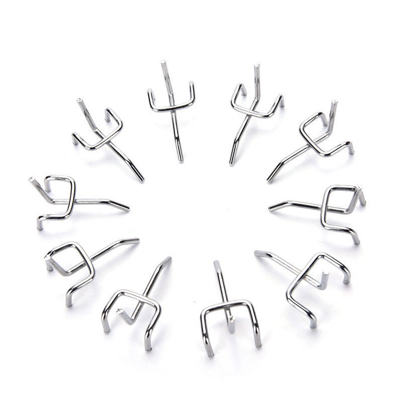 25pcs Peg Board Hooks Workshop Garage Pegboard Hanging Tool Storage Display 8"
