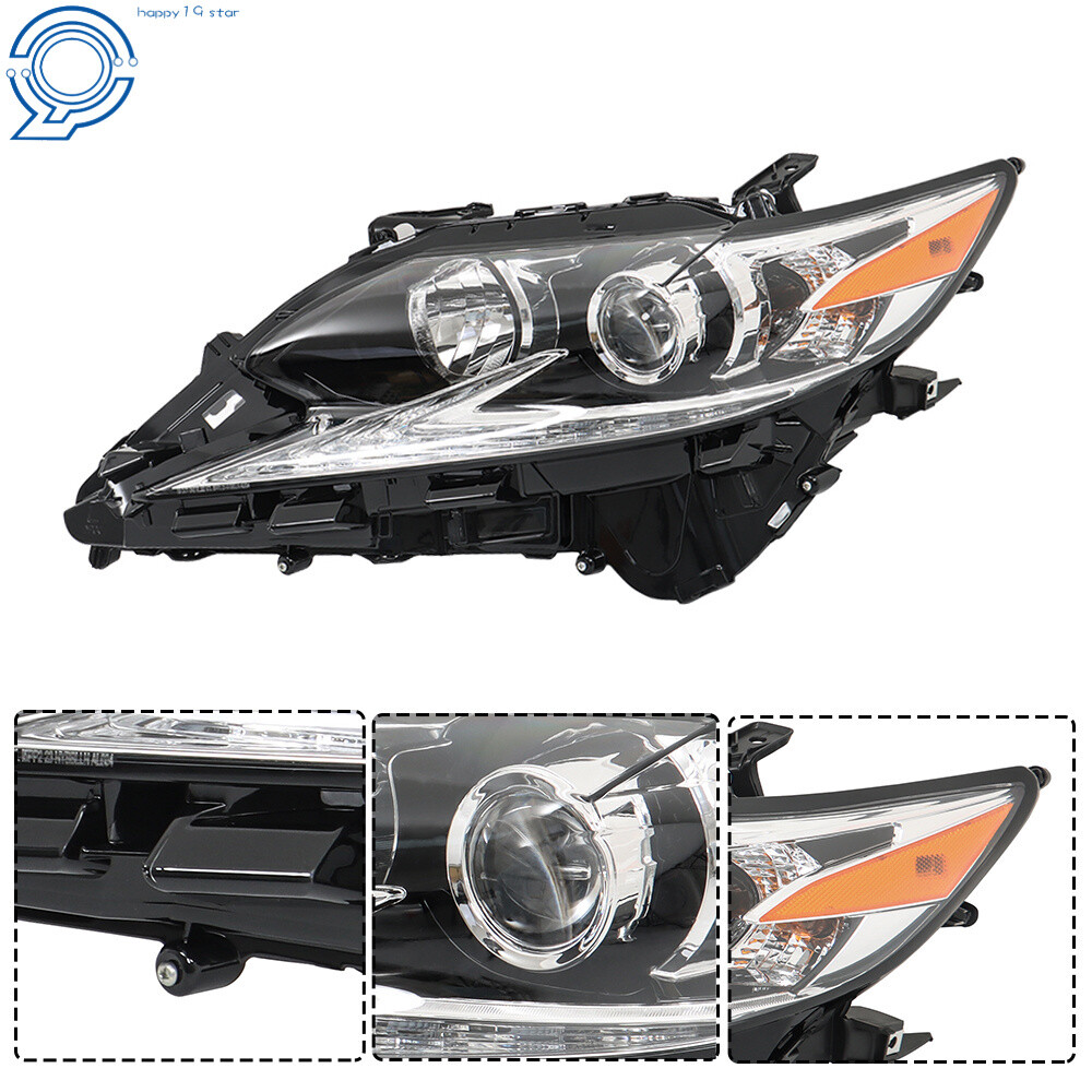 For 2016-2018 Lexus ES350 ES300H Halogen LED DRL Projector Headlight Left+Right