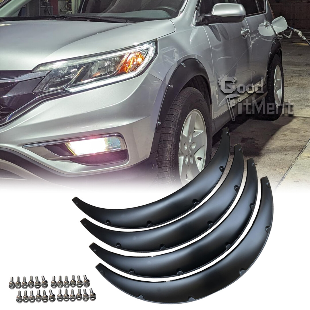 For Honda CRV CR-V 1997-2024 4.5" Matte Car Fender Flare Extra Wide Wheel Arches