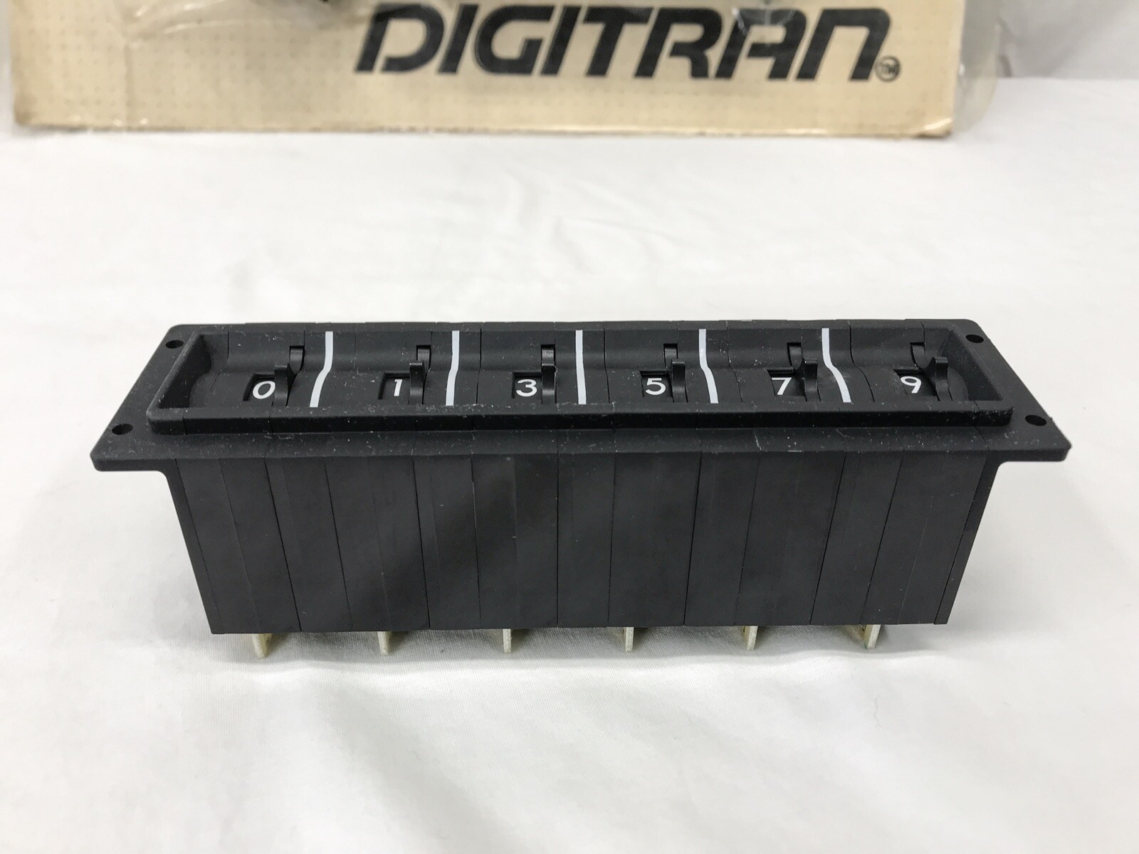 DIGITRAN DIGISWITCH Rotary Thumbwheel 6 Switch Assembly 0-9 Model 19-P-500 A