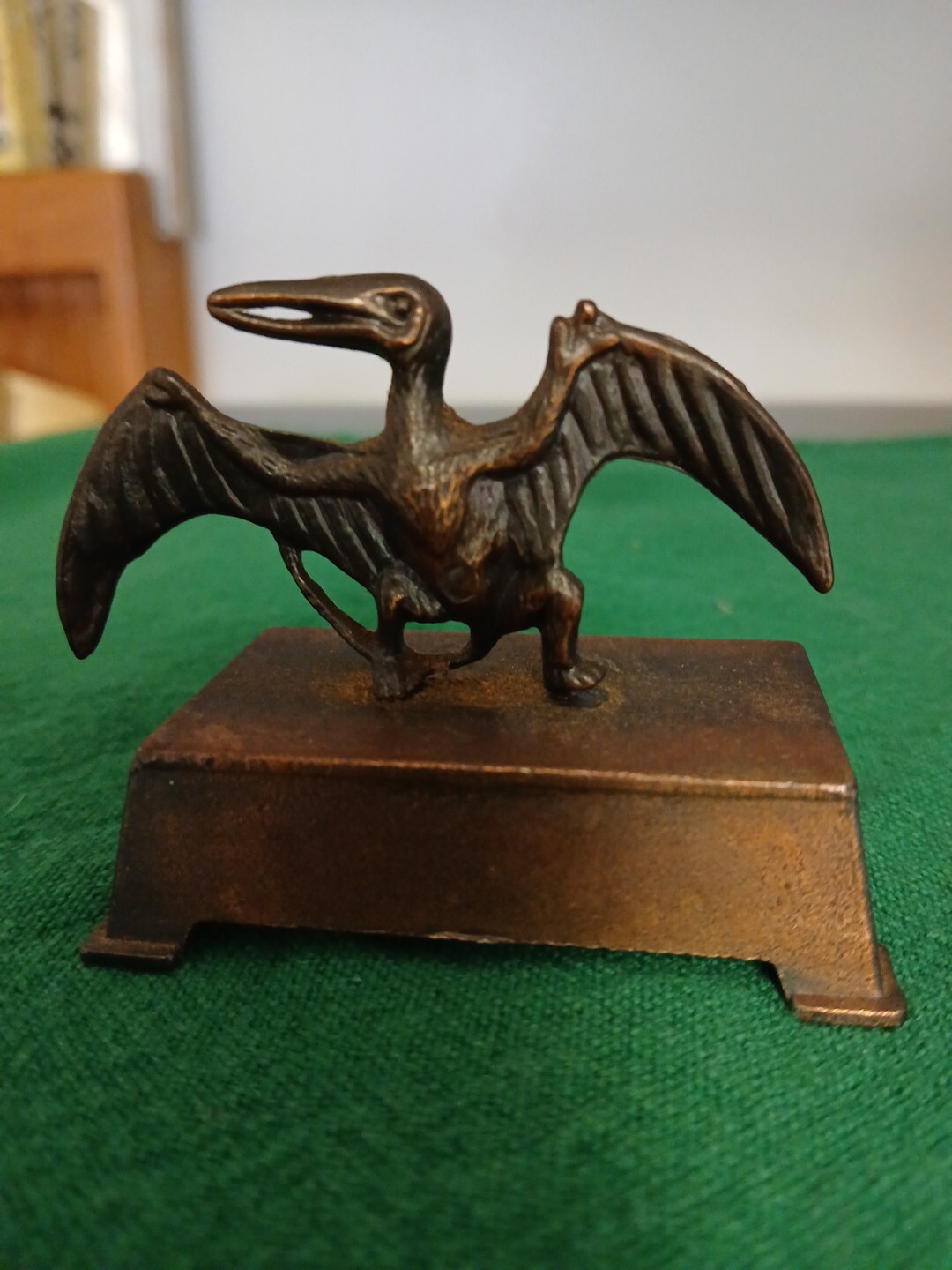 1984 PTEROSAURS Cast-Iron/Bronze Pencil Sharpener Pre-Historic Charm!