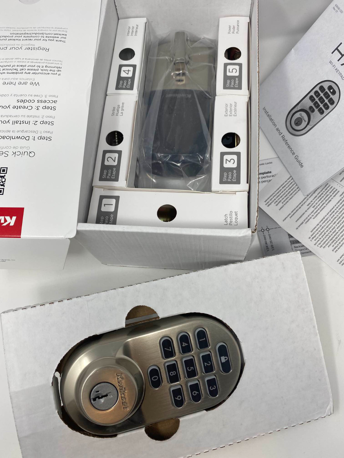 Kwikset 99380-001 Halo Wi-Fi Smart Electronic Keypad Deadbolt - Satin Nickel