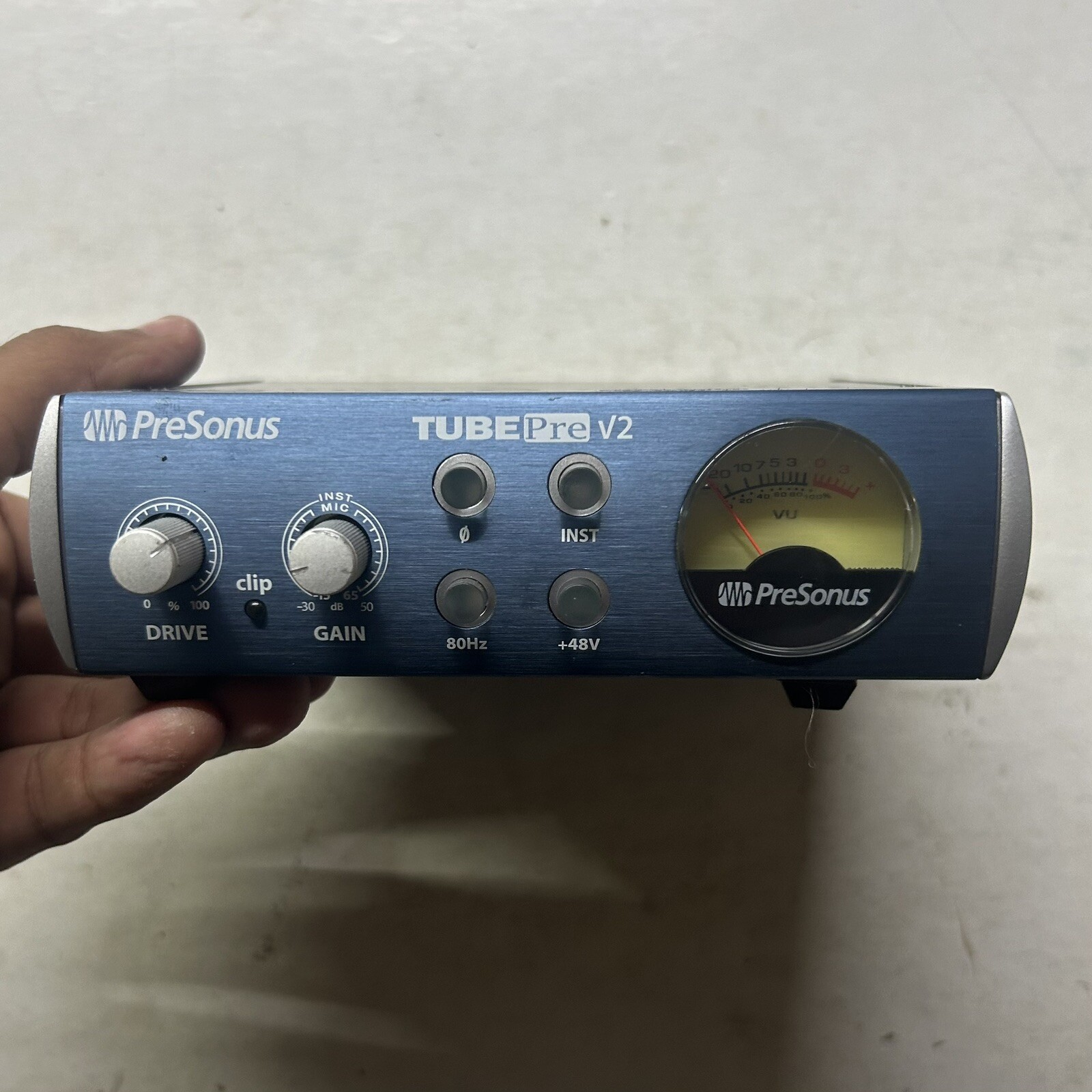 Presonus TubePre V2 Vacuum Tube Preamp + DI Direct Box, For Recording/Live Sound