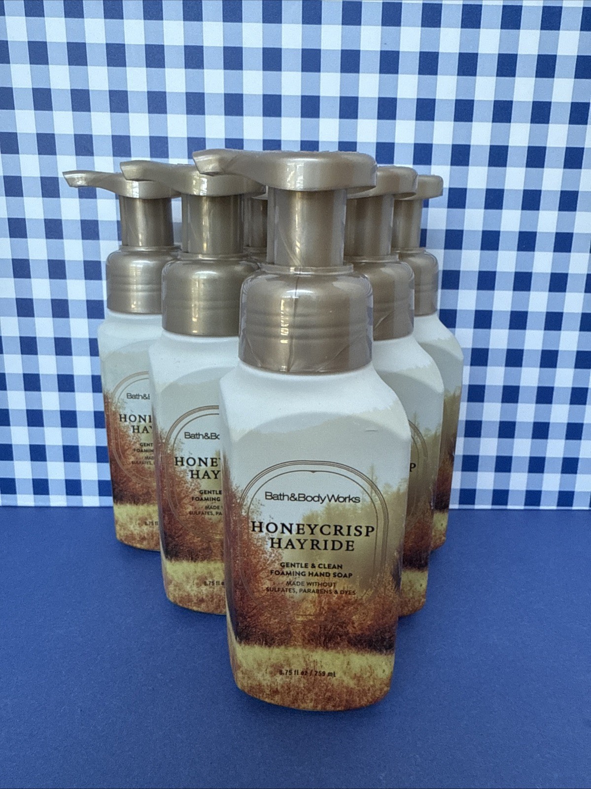 6X ~ Bath Body Works ~  HONEYCRISP HAYRIDE  ~ Gentle Foaming Hand Soap